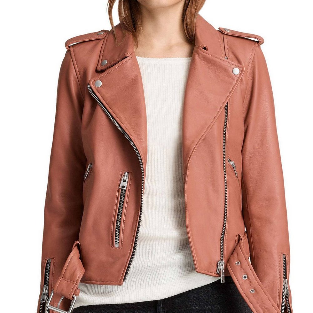 All Saints Balfern Leather Biker Jacket